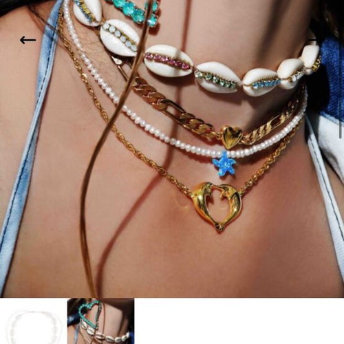 Mayol Jewelry Lambada Choker shell necklace used