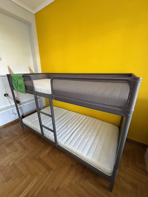Bunk bed with mattresses, IKEA Tuffing frame