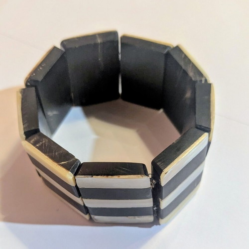 Vintage bracelet from natural horn and mother of pearl, like new