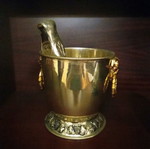 Silver-plated ice bucket used