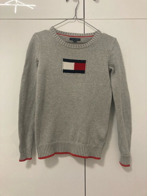 Vintage Tommy Hilfiger πουλόβερ XS γκρι σαν καινούργιο