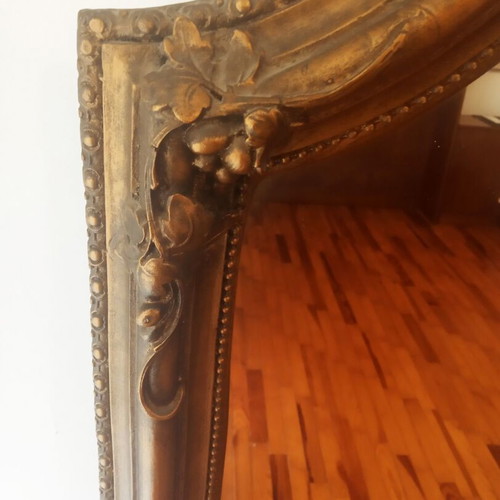 Wood Carved Gold Mirror Like New Large Size