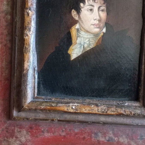 Pair of Italian oil painting portraits like new