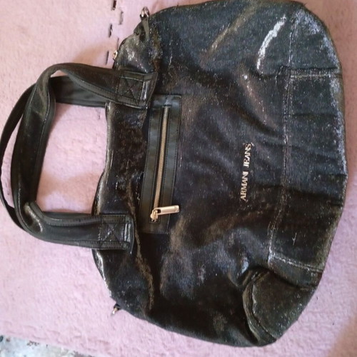 Armani Jeans black handbag like new