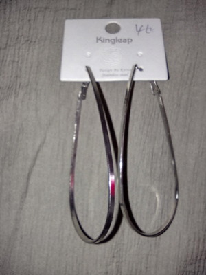 Large stainless steel earrings drop style new