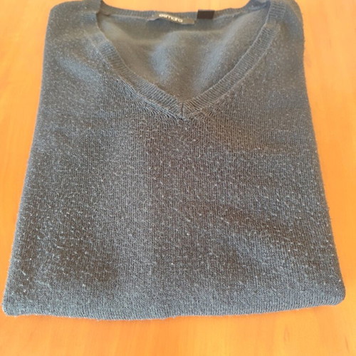 Esmara knitted women's sweater used, blue, V-neck, size S