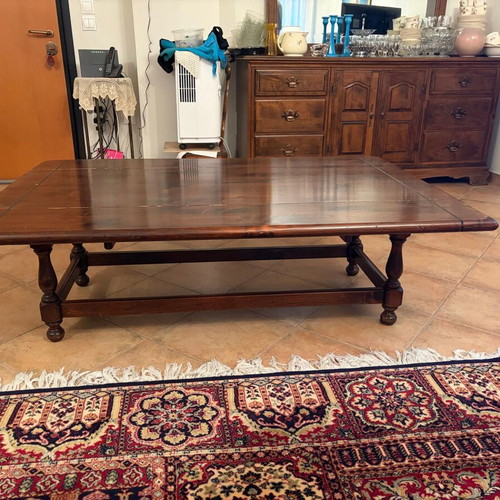Wooden folding table vintage used
