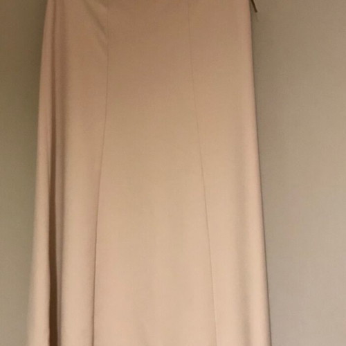 Skirt new in sand color, A-line cut, slight flare
