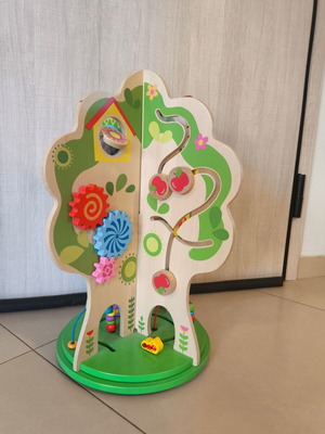 Tooky Toys Wooden Activity Tree for 24+ Months like new