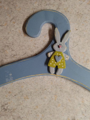 Wooden children's hanger used