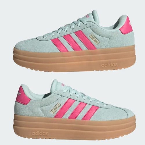 Adidas VL Court Bold size 40 new, pink and turquoise