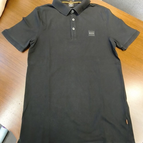 Boss Stretch Cotton Slim-Fit Polo Shirt L used, black