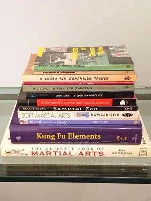 Martial Arts Books like new, set of 12, English and Greek