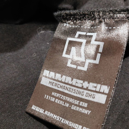Rammstein Skull Shirt Size M like new, black