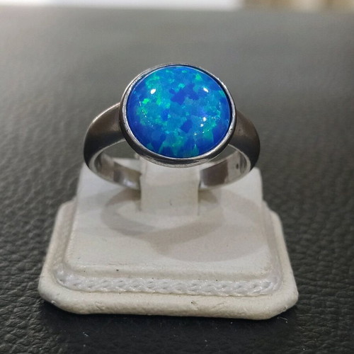 Silver 925 ring with opal new