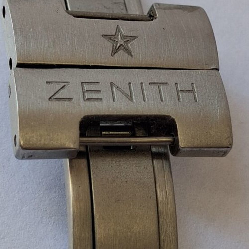 Zenith stainless steel watch clasp like new, men's