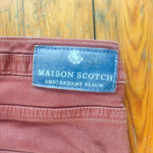 Maison Scotch women's jeans like new, rust red, sizes S/M