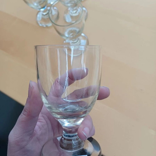 Set of 6 Stemmed Liqueur Glasses like new