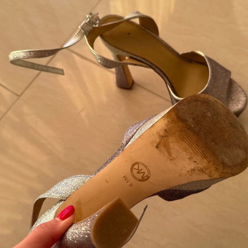 Michael Kors sandals used, gray, size 39
