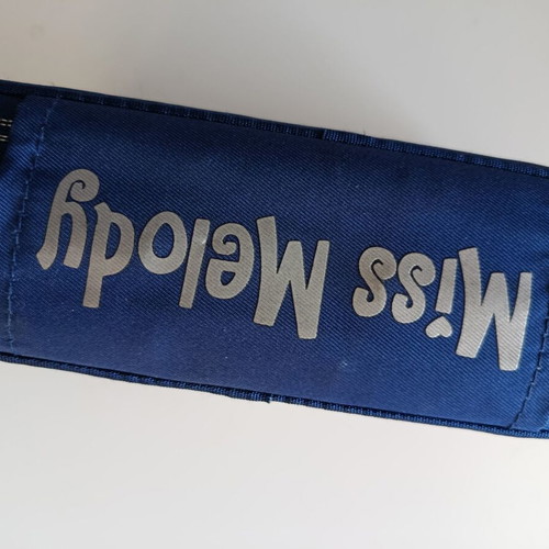 Miss Melody triple pencil case used, filled
