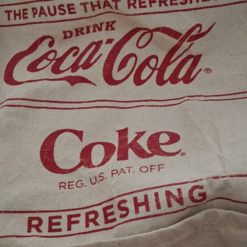 Coca-Cola canvas tote bag with retro design