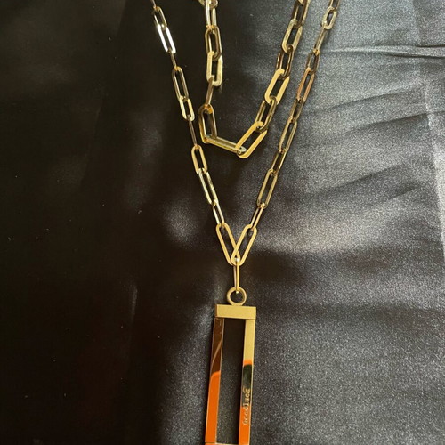 Necklace new stainless steel gold color
