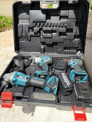 Vollyx 128VF 4-in-1 Cordless Tool Set with 2 Batteries 4.0Ah new