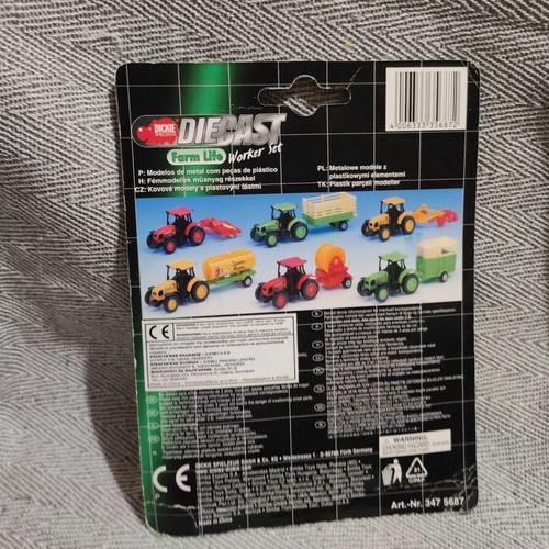 Dickie Die Cast Farm Life Worker Set new