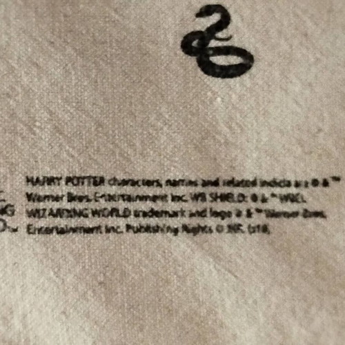 Hogwarts canvas shoulder bag like new, authentic Harry Potter product