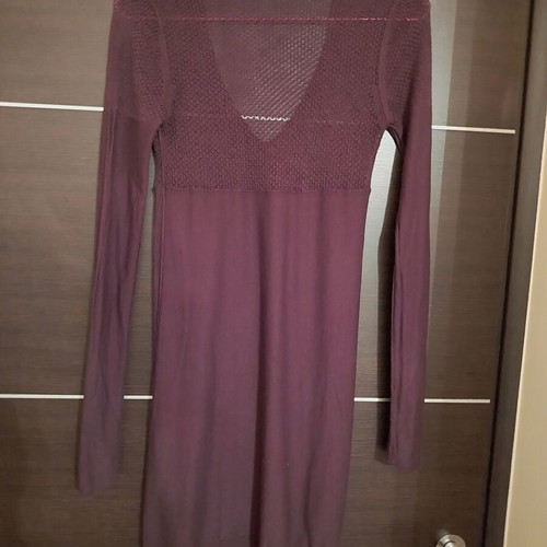 Knit dress used in burgundy Sisley size M