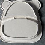 Children's plate with 2 compartments new