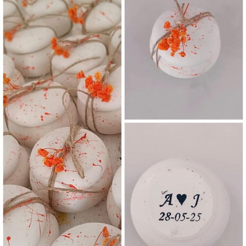 Macaron bonbonniere made of artistic plaster new