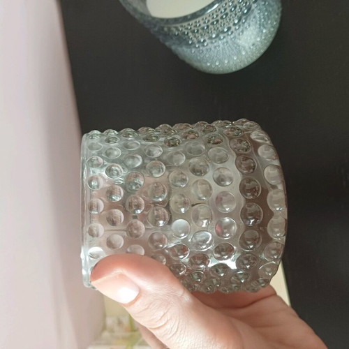 Glass decorative candle holders