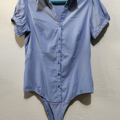 Women's Forget Me Not Blue Bodysuit Large like new