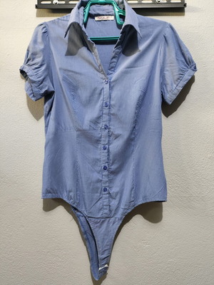 Women's Forget Me Not Blue Bodysuit Large like new
