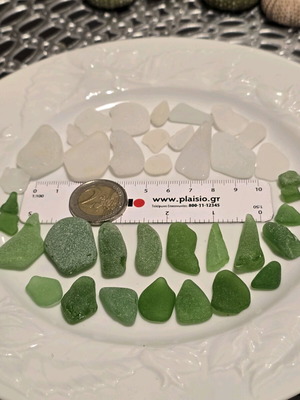 Sea glass like new from Greek beaches for collection and decoration