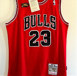 Φανέλα Εμφάνιση Michael Jordan Chicago Bulls Road Finals 1997-98 Mitchell & Ness Μέγεθος Large
