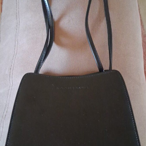 Crossbody bag made of leatherette like new, black