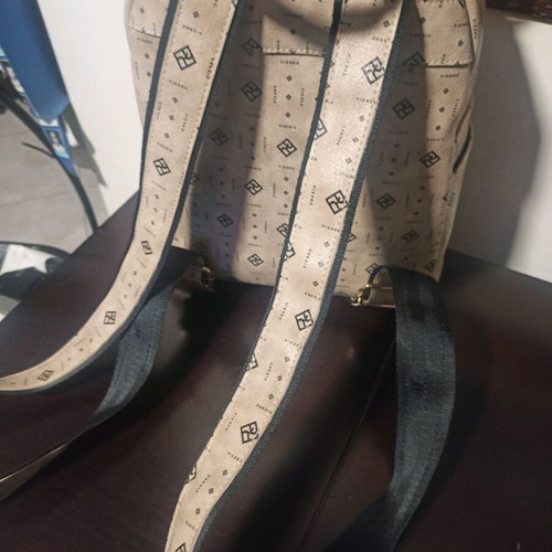 Pierro large backpack like new, beige and black