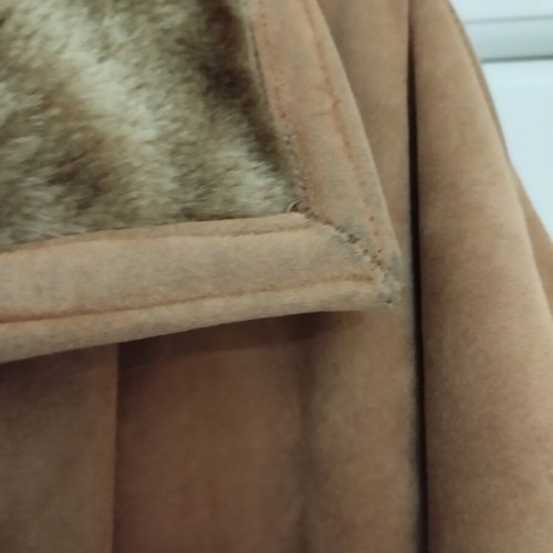 Men's mouton with fur used, brown, size XL