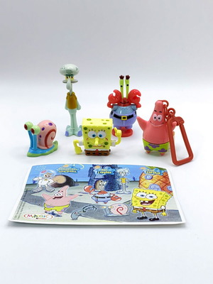 Vintage Kinder Surprise SpongeBob Toys like new