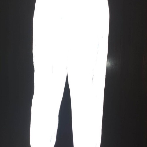 Reflective grey nylon pants, small size