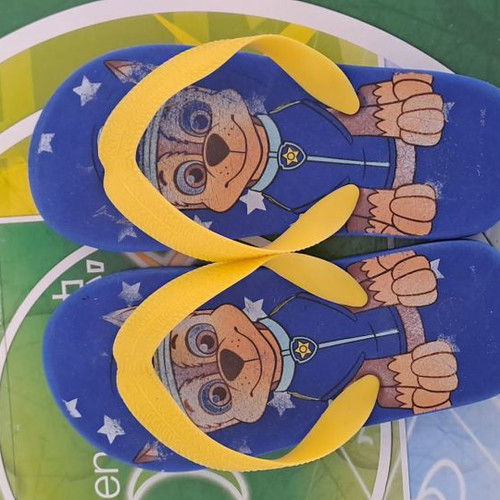 Children's sandals used, blue, 16 cm