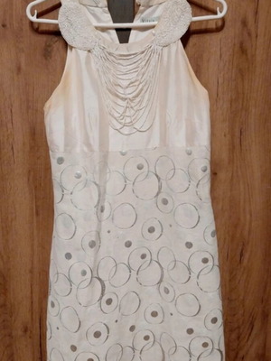 Vitsio silk dress with embroidered beads, size M