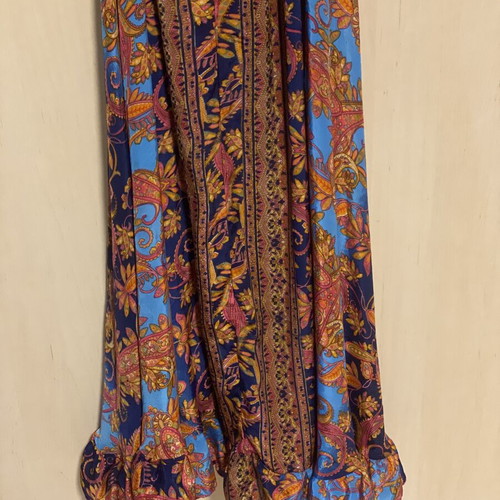 Celestino long colorful dress new, airy with belt