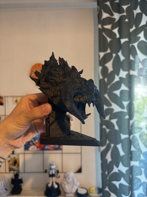 Balrog bust with detachable base