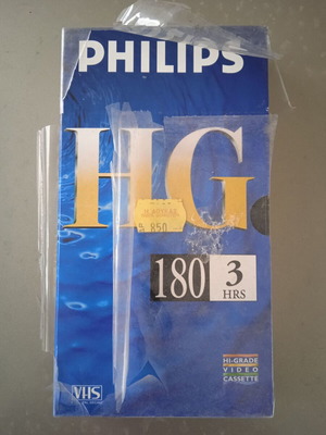Philips HG 180 video cassette new, blank