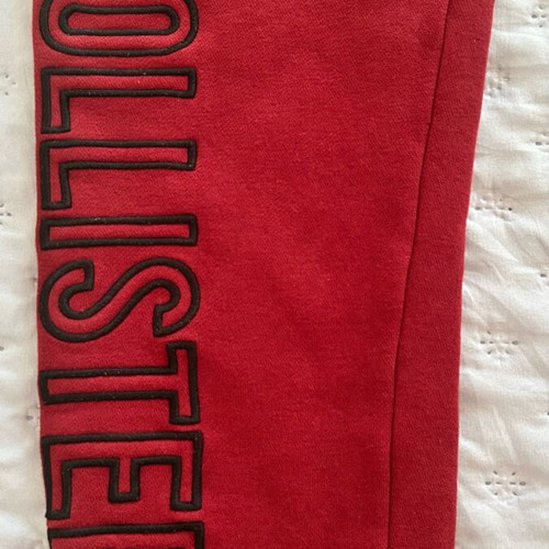 Hollister men's sweatpants like new, burgundy, size L