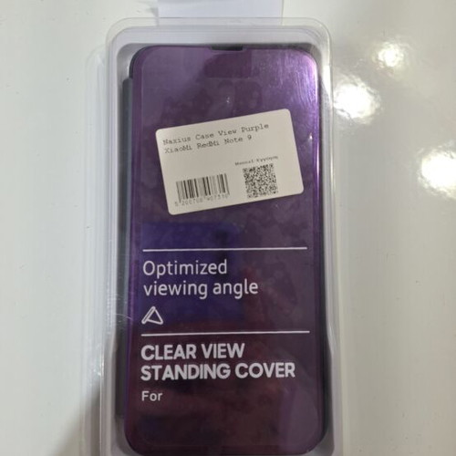 Naxius Case View purple phone case for Xiaomi Redmi Note 9