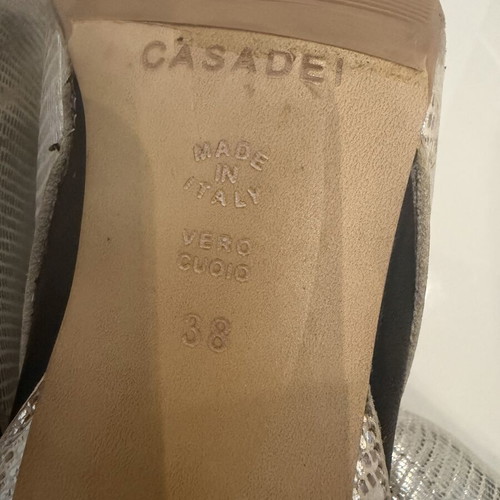 Casadei cowboy boots size 38 used with new non-slip sole gray